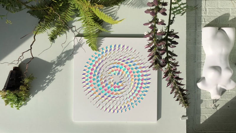 Circle #B Wall Panel- Sunlight Effect